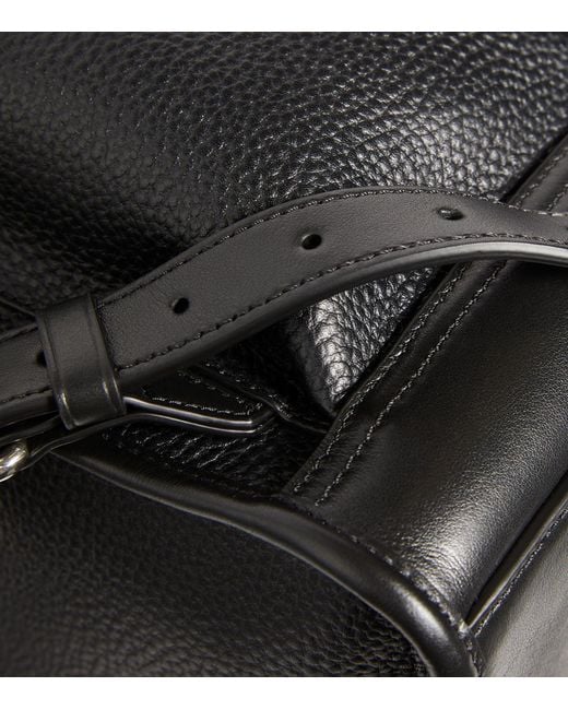 Mulberry Black Heritage Textured Backpack for men