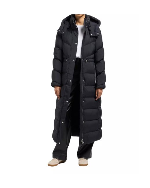 Moose Knuckles Black Belle Long Puffer Coat
