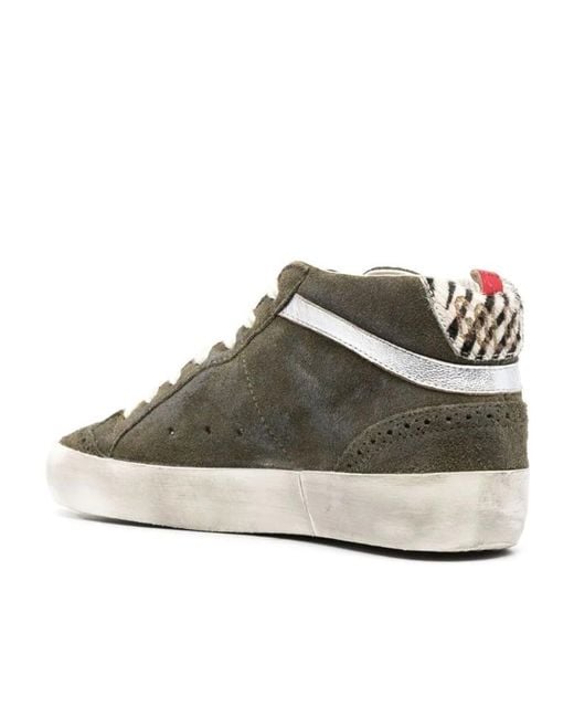 Golden Goose Deluxe Brand Brown Midstar Lace-Up Sneakers
