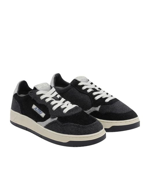 Autry Black Lace-Up Sneakers for men
