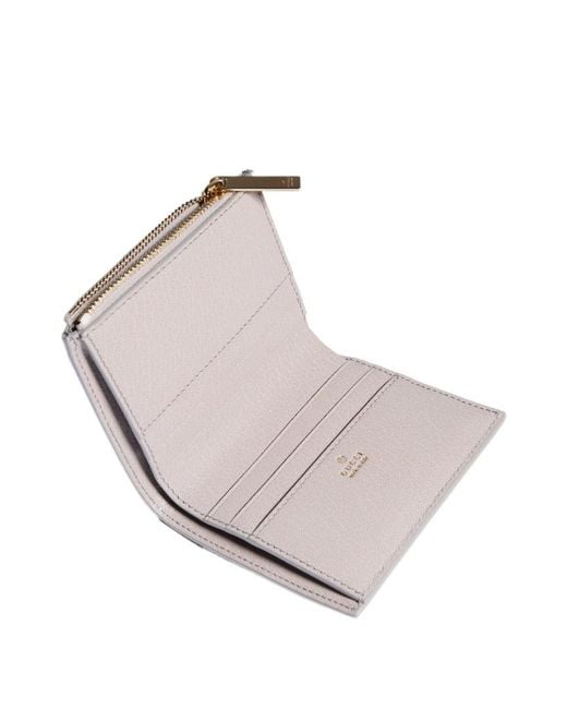 Gucci Gray Small Wallet With Lettering