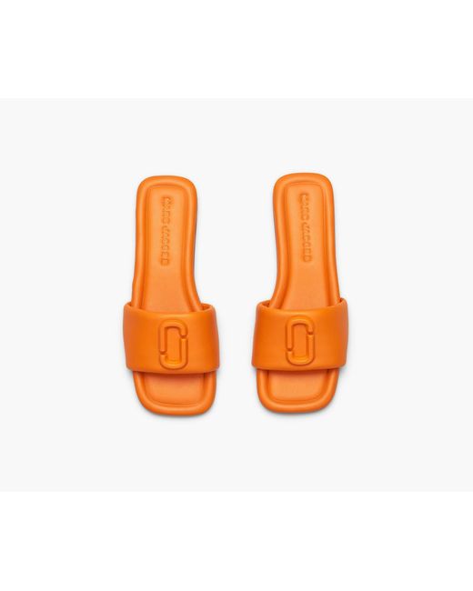Marc Jacobs Orange Logo Slippers