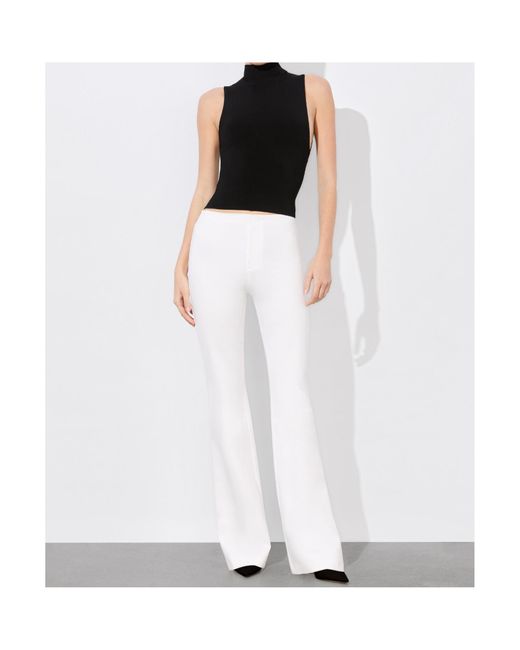 Alice + Olivia White Yuki Trouser