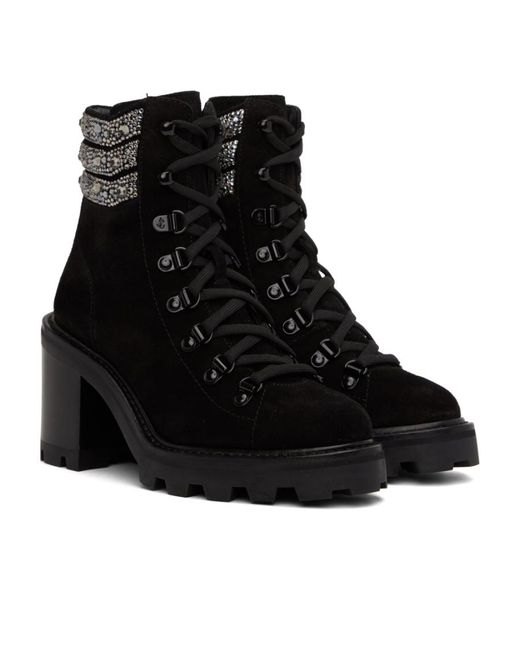 Jimmy Choo Black Esche 65 Ankle Short Boots