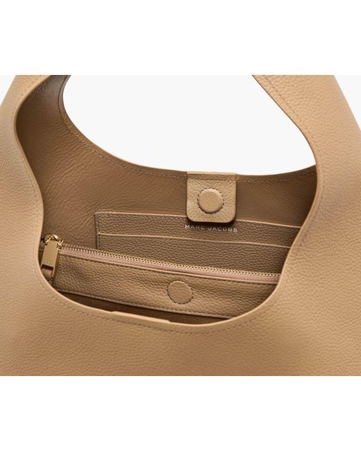 Marc Jacobs Natural The Sack Logo Detailed Shoulder Bag