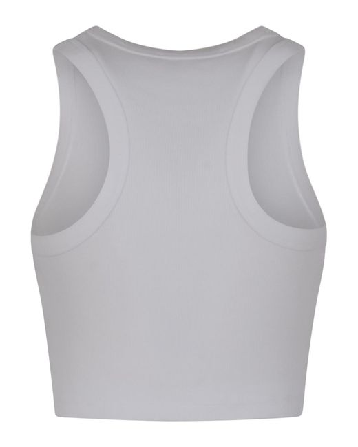 Givenchy Gray Paris Logo Detailed Tank Top