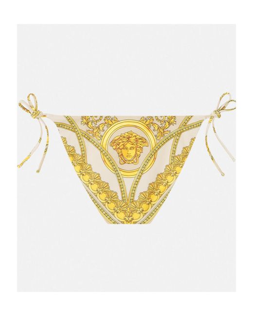 Versace Metallic La Coupe Des Dieux Tie Fastened Bikini Bottoms