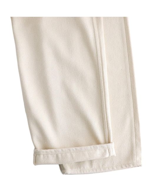 Auralee White Wide-Leg Jeans for men