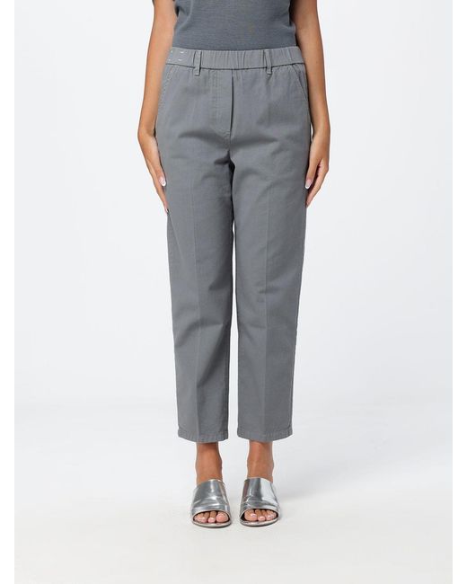 Alysi Gray Elasticated Trousers