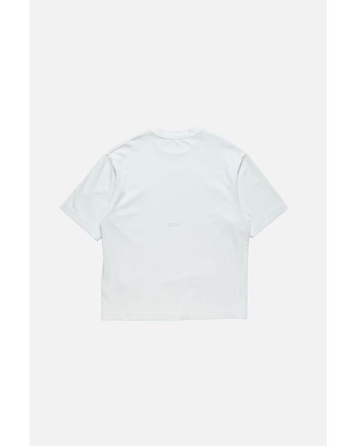 Acne White Short-Sleeve T-Shirt for men