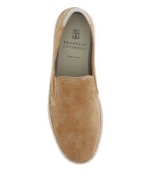 Brunello Cucinelli Natural Slip-On Espadrilles for men