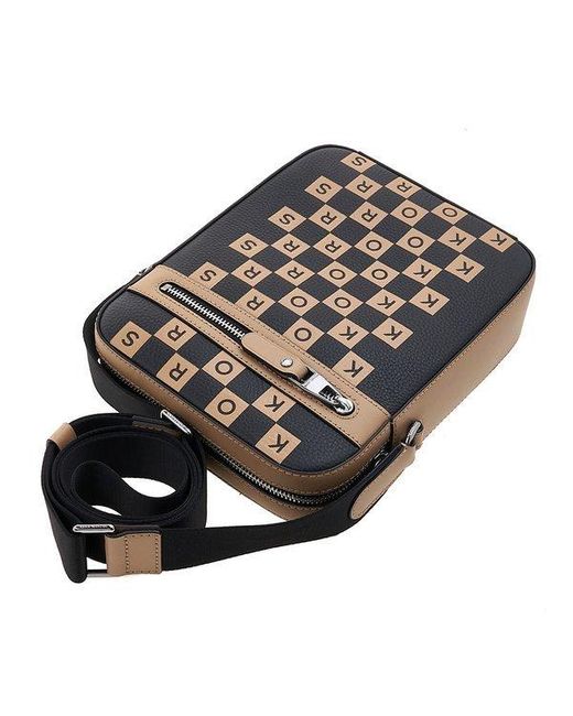 Michael Kors Black Pattern Cross-Body Bag for men