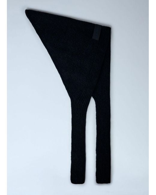 Jacquemus Black The Gros Grain Shawl