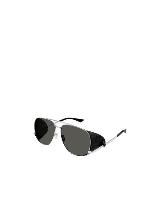 Saint Laurent Black Logo Sunglasses for men