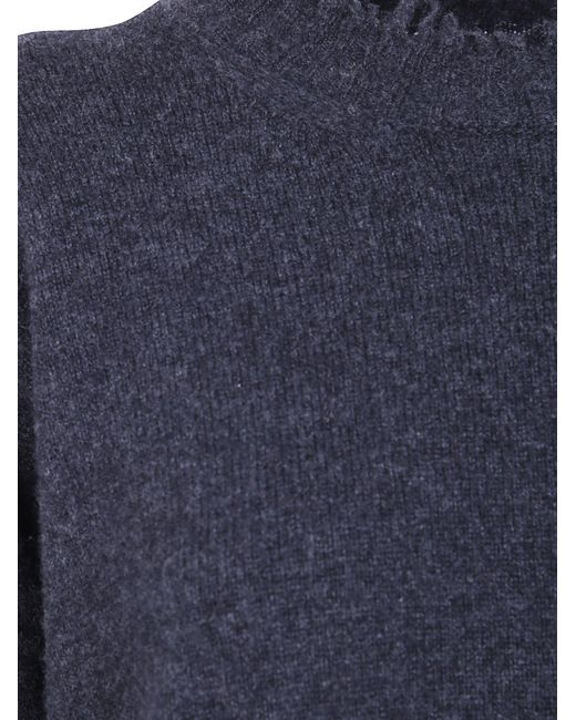 Uma Wang Blue Long-Sleeved Sweater