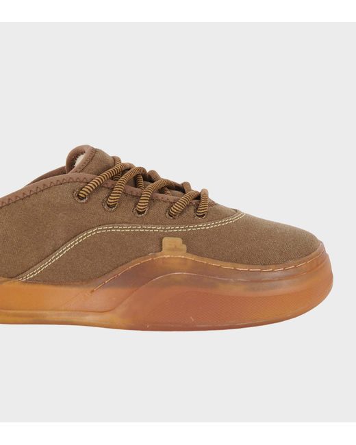 ERL Brown Round Toe Low-Top Casual Shoes for men