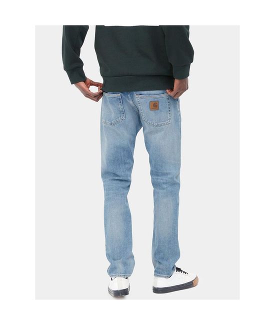 Carhartt Blue Klondike Cotton Jeans for men