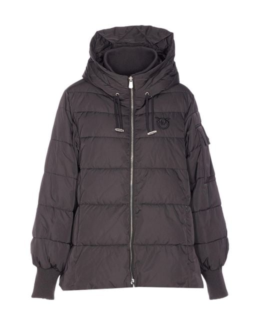 Pinko Gray Crusca Down Jacket