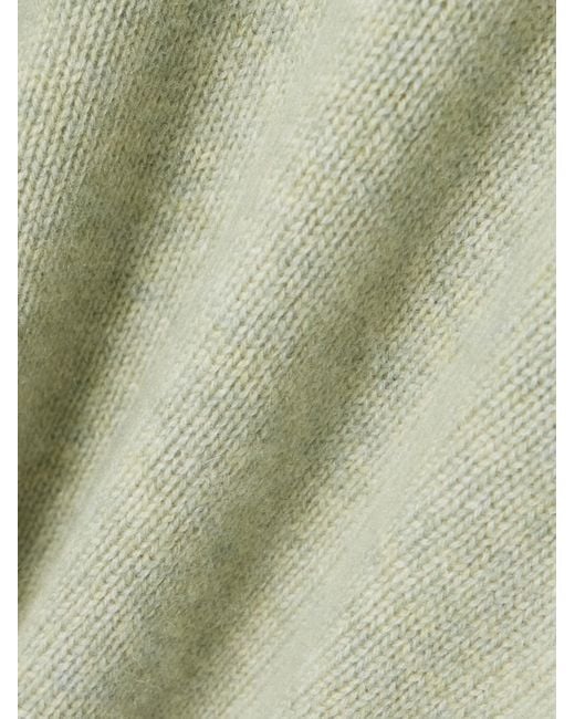 LeKasha Green Organic Cashmere Turtleneck Sweater