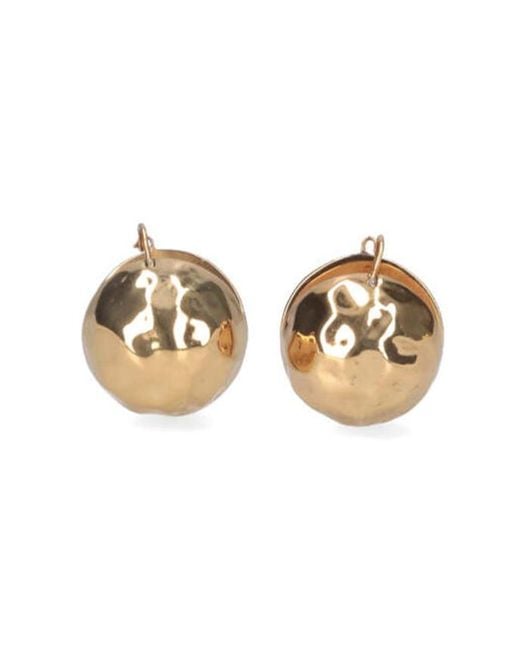 Patou Metallic Sculpted Stud Earrings