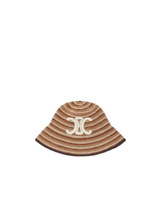 Céline Brown Crocheted Fisherman's Hat for men
