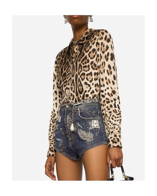Dolce & Gabbana Brown Camicia