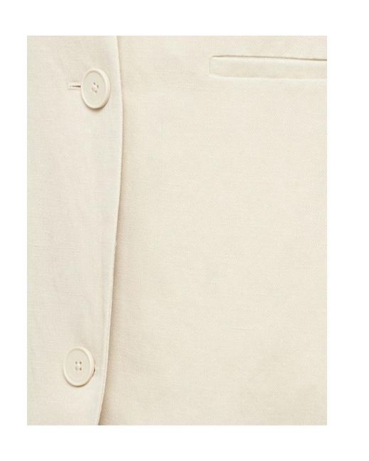 Frankie Shop Natural V-Neck Vest