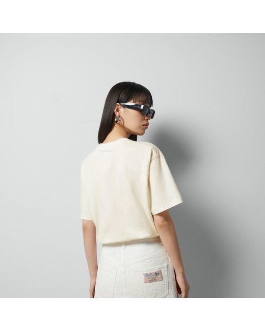 Gucci White Short-Sleeved T-Shirt