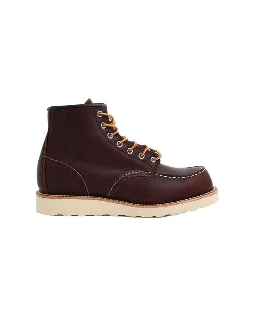 Red Wing Brown Moc 6 Lace-Up Boots for men