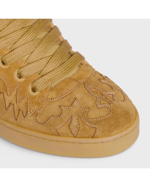 Céline Brown Huntington Low Lace-Up Sneaker for men