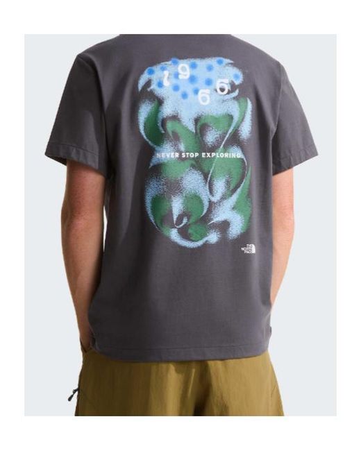 The North Face Gray Logo-Print T-Shirt for men