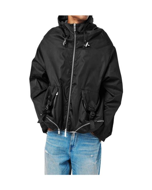 Off-White c/o Virgil Abloh Black Nyl Windbreaker Sn99 for men
