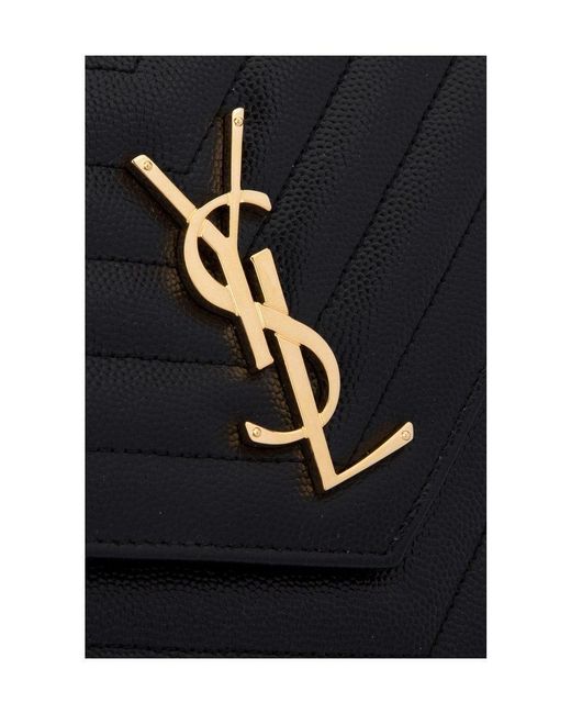 Saint Laurent Black Monogram Wallet