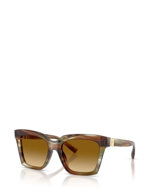 Dolce & Gabbana Metallic Eyewear Square Frame Sunglasses