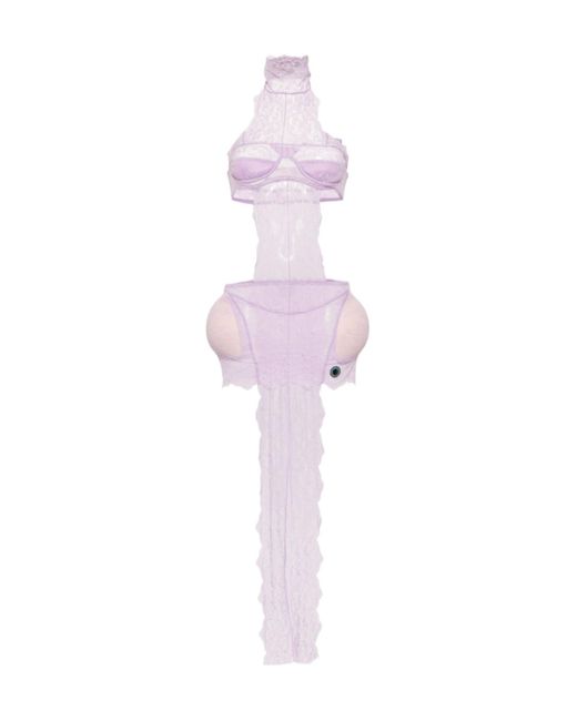 Jean Paul Gaultier Pink X Shayne Oliver Lingerie Minidress