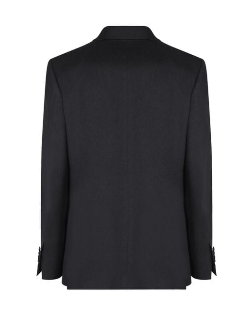 Lardini Black Single-Breasted Tailored Blazer for men