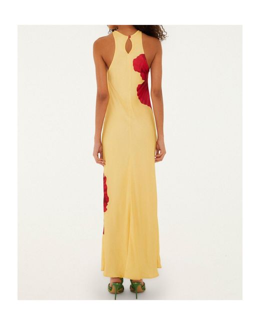 Farm Rio White Long Floral Dress