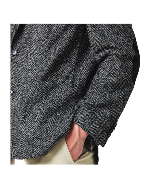 Boss Gray Single-Breasted Blazer for men
