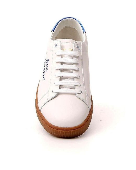 Saint Laurent White Court Classic Sl/06 Low-Top Sneakers for men