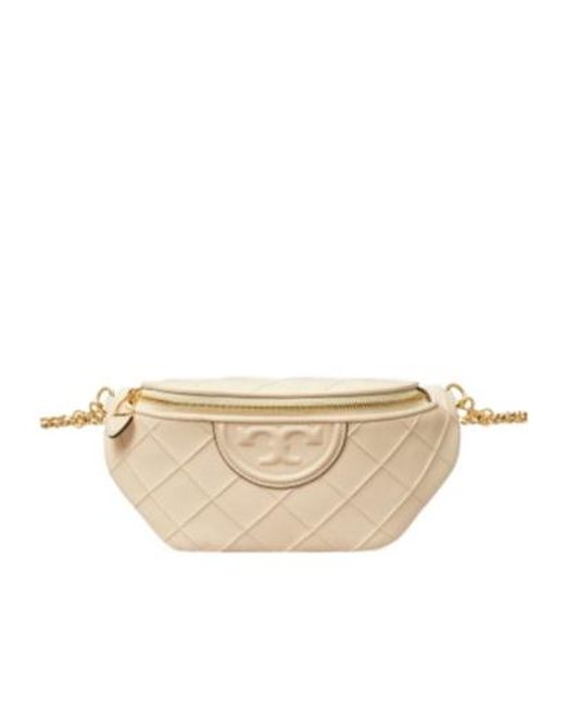Tory Burch Natural Fleming Soft Convertible Belt Bag