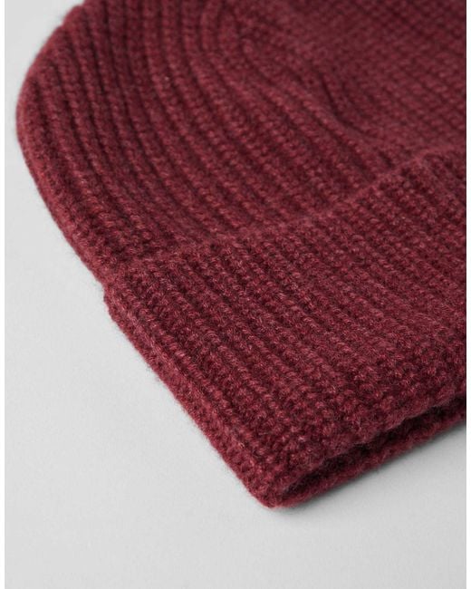 Brunello Cucinelli Red Knitted Hat for men