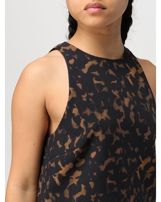 Theory Black Tortoiseshell Shift Dress