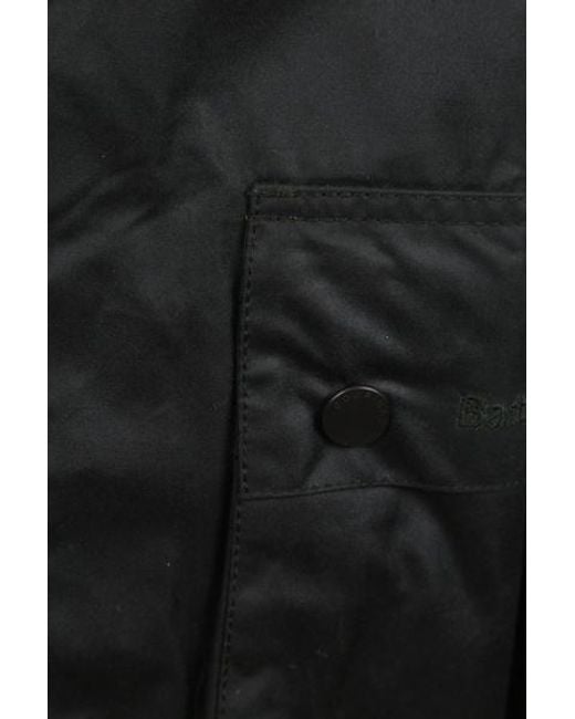 Barbour Black Bedale Waxed Jacket for men
