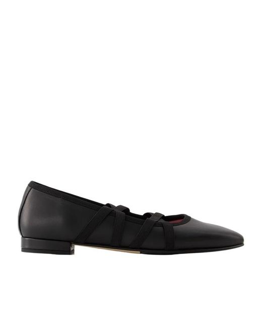 CAREL PARIS Black Tutu Square Toe Ballerina Shoes