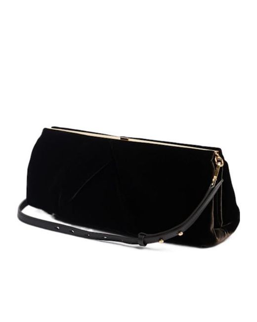 Dries Van Noten Black Large Leather Clutch