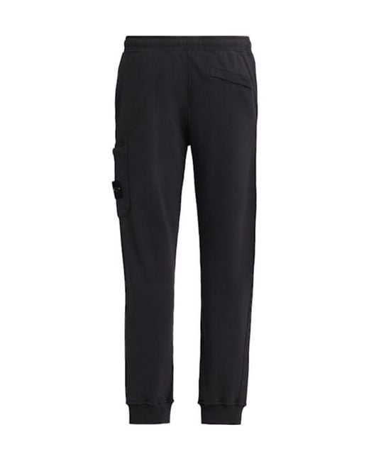 Stone Island Black Cotton Sweatpants for men