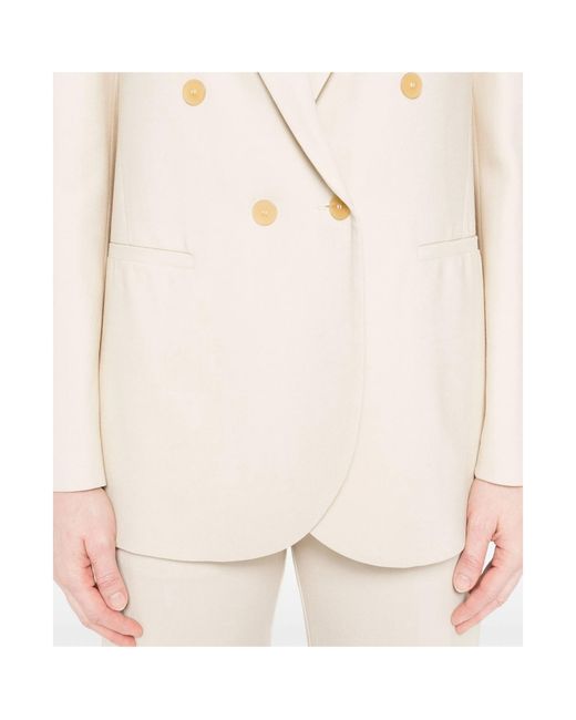 Forte_forte Natural Double-Breasted Blazer