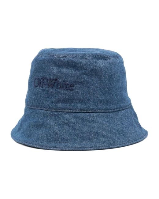 Off-White c/o Virgil Abloh Blue Bookish Denim Bucket Hat