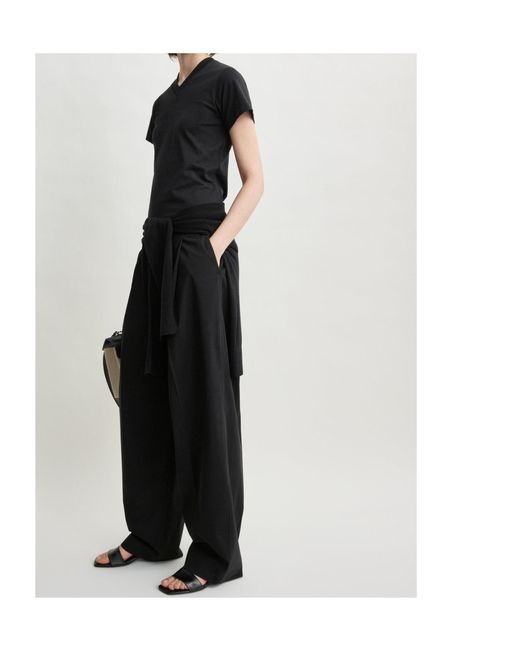 Totême Black Short-Sleeved T-Shirt