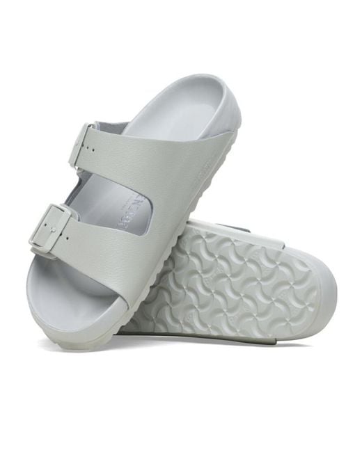 Birkenstock White Arizona Soft Footbed Slip-On Sandals for men